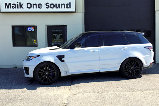 2017 Range Rover Land Rover with professional window tint in North Bay
